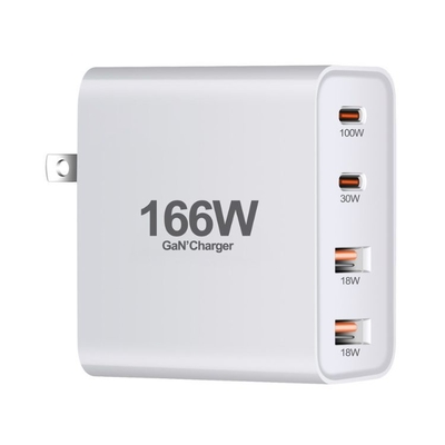 USB Type C 130w 166w GaN Charger PD Fast Charge Usb-c Power Adapter Fast Charging Laptop Power Adapters Wall Charger for macbook