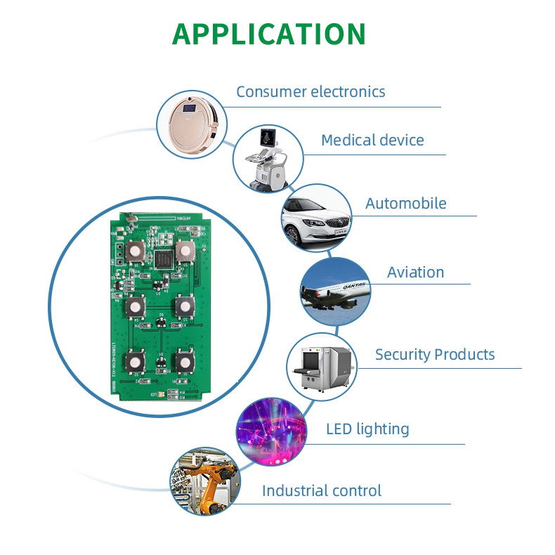 King Board Multilayer PCB Assembly with OEM Electronic Circuit Board and 1.6MM Thickness