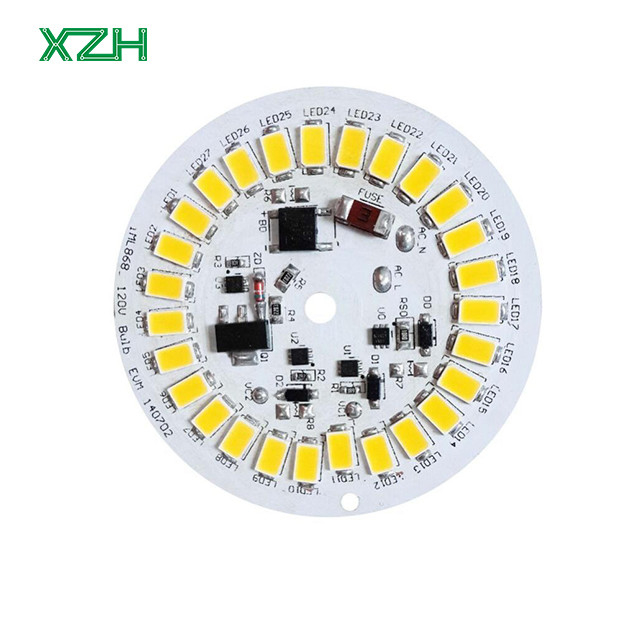 OSP Surface Finishing LED PCBA with 0.15mm Min. Silkscreen Line Width and 0.1mm Min. Line Spacing