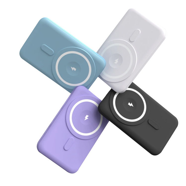 New Product with Bracket Wireless Power Bank Ultra-thin 100000mAh Mini Magnetic Power Bank Suitable for iPhone 12 13 14