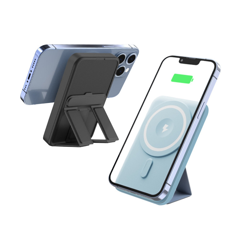 Custom Mini Pd Fast Charging Wireless 3IN1 Phone Charger Power Banks 5000Mah 10000Mah Wireless Portable Magnetic Power Bank