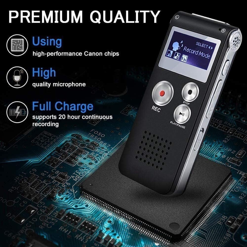 Mini Hidden spy Digital Voice Activated Recorder Denoise Voice Activated Recorder Voice Recorder