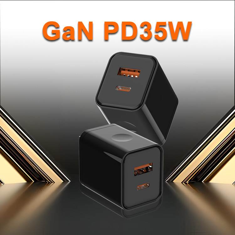 Ce Fcc Rosh Certified Multi Usb Type C Gan Pd 20w 25w 35w A+c Super Fast Charging Usb-c Pd Pps Quick Wall Charger