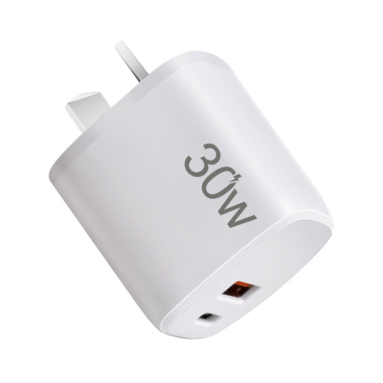 30W Type C Charger Block USB C Cube Dual Port USB C Wall Adapter C Wall Charger Box Fast Charging Brick