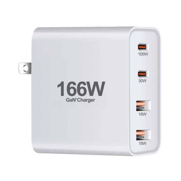 USB Type C 130w 166w GaN Charger PD Fast Charge Usb-c Power Adapter Fast Charging Laptop Power Adapters Wall Charger for macbook