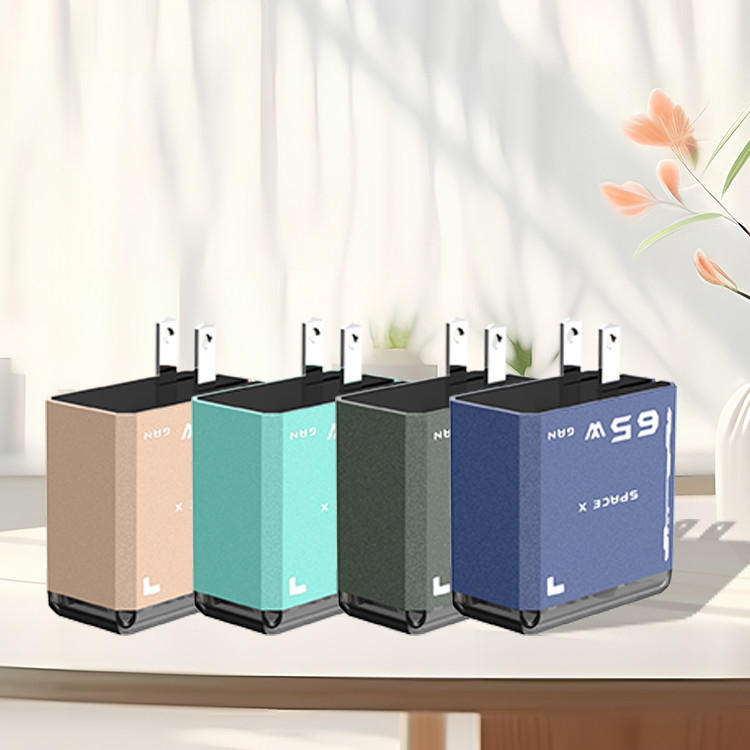 PD Gan Charger New Tech Foldable Plug Superior Safe 65w Fast Charging 2 Ports Usb-c Charger for Phone & Laptop