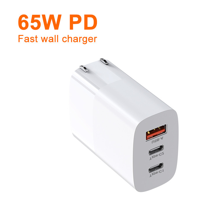 65w CCC Gan Pps Qc 3.0 Pd Uk Au Plug Universal Type Usb C Fast Mini Portable Laptop Travel Wall Adapter Chargeur Phone Charger